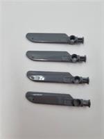 Lego Technic Rotor Blade GREY 99012 58489 X4 NEW (L5)
