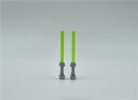 LEGO LIGHTSABERS TRANS B GREEN FOR STAR WARS MINIFIGURE YODA LUKE WEAPON (E6)