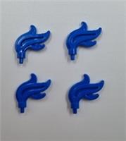 LEGO FEATHER PLUME BLUE FOR CASTLE KNIGHT 64647 28661 NEW X4 (16)