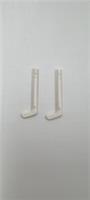 LEGO Hockey Stick Tapered Shaft WHITE 64000 SPORTS FIG ACCESSORIE NEW X2 (75)