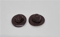 LEGO FEDORA Minifigure, Headgear Hat, Outback Style 6396165 DARK BROWN NEW (L2)