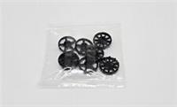 LEGO SPEED CHAMPION ALLOY WHEEL ACCESSORIES BLACK 18978 5/10 SPOKE NEW (E2)