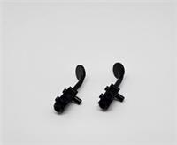 LEGO 93106 Minifigure Metal Detector/space BLACK no Stud on head NEW X2 (C4)