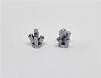 Lego Treasure Rock 1x1 Crystal Point METALLIC SILVER 28623 29377 15584 NEW (L8)