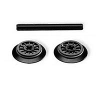 NEW LEGO Train 2 x Wheels With Friction Band & Technic Axle 55423c01 3706 65629