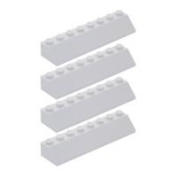 NEW LEGO Parts 4x 2x8 45 Slope 4445 White Roof Star Wars City Train Creator