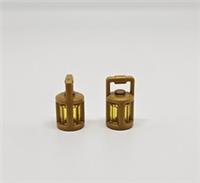 LEGO LANTERN LAMPS PIRATE MEDIEVAL PEARL GOLD 37776 NEW (D6)