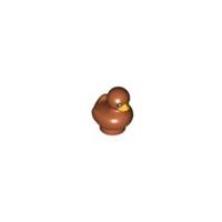 LEGO Duck Dark Orange Duckling with Black Eyes Animal Minifigure Friends NEW