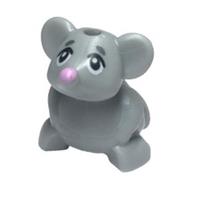 LEGO gray Mouse Hamster Disney Animal with Pink Nose Minifigure