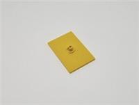 LEGO 4025 TRAIN BOGEY PLATE TILE 6X4 YELLOW FOR TRAIN WHEELS Reinforced (M4)