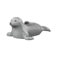 LEGO gray Seal Adult Seal Black Eyes, Nose and Mouth Animal Pet Minifigure NEW