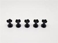 Lego Support Round 2x2x2 with Thru-Hole 3940b BLACK NEW X5 (63)