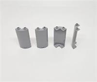 Lego 30987 Cylinder Panel 2x2x5 with Cutout LB GREY Star Wars X4 NEW (I2)