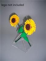 lego creator sunflower 40524 clear acrylic display stand contemporary vase prop