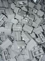 65 x LEGO 98283 Grey 1 x 2 with Masonry Profile Bricks
