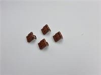 Lego Minifigure backpack 4215414 4522646 2524 Reddish Brown blue red coat (K6)