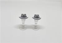 LEGO FEDORA Minifigure, Headgear Hat, Outback Style 6445927 LB GREY NEW (B13)