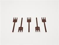 LEGO Pitchfork R BROWN CITY FRIENDS FARMER CASTLE 95345 X4 (B13)