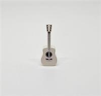 LEGO GUITAR WHITE Musical Acustic Minifigure Accessory 25975pb02 NEW (B13)