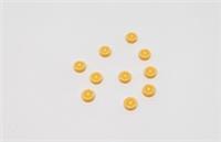 LEGO ORANGE FRUIT FOOD Patern 1x1 Tile X10 NEW (D7)