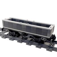 Made With LEGO Bricks Train Coal Hopper Freight Wagon Carriage 60336 60198 A