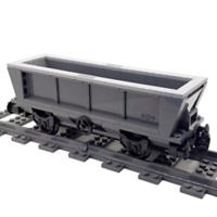 Made With LEGO Bricks Train Coal Hopper Freight Wagon Carriage 60336 60198 C
