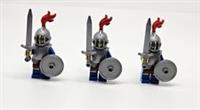LEGO LION KNIGHT CASTLE MINIFIGURE ARMY WITH GREATSWORD ARMOUR NEW (J5)