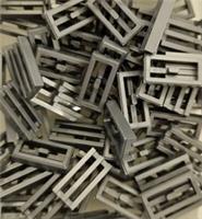 Lego Flat Silver Tile 1 x 2 Grille with lip/groove 2412b 4619636 X25 NEW (09)