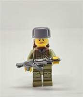 Custom Minifigure Soviet Soldier Ushanka Army Print Moc NEW (A5)