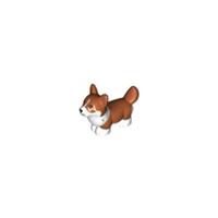 LEGO Corgi Dog White Brown Puppy Cute Animal Minifigure NEW 2025