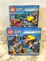 LEGO - CITY - 60091 & 60090 - DEEP SEA STARTER & SCUBA SCOOTER - NEW & SEALED