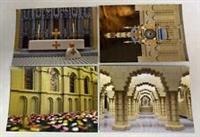 LEGO Ltd Edition DURHAM CATHEDRAL 4 card POSTCARD SET New Bright Bricks