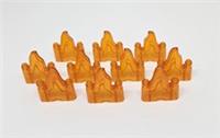Lego FLAME ROCK FIRE TRANS ORANGE City 70880 NEW X10 (A9)