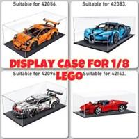 Acrylic Display Case for LEGO Technic Supercars Bugatti, Ferrari, Porsche, Lam