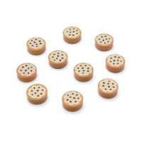 NEW LEGO Parts 10x Chocolate Cookie Biscuit 1x1 Minifigure Food Tile 35381pb014