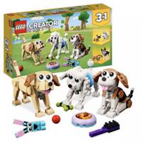 LEGO Creator 3 in 1 Adorable Dogs Set with Dachshund Pug Poodle Figures (31137)