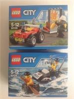 Lego City 60126 and 60105 Tire Escape 60126 and Fire ATV 60105 Both Sets New