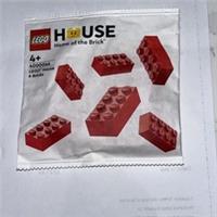LEGO House, Home of the Brick 6 Red Lego Bricks - 4000044