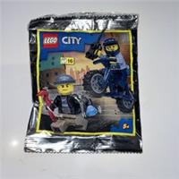 LEGO City Police Woman with Bike and Crook - Polybag - 952211