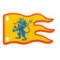 LEGO Flag 5 x 8 with Red Border and Blue Lion Lion Knights' Castle 2022 NEW
