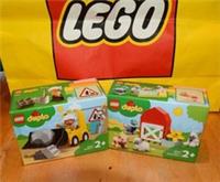 New Sealed Lego Duplo 10930 Bulldozer + 10949 Farm Animal Care Retired Sets