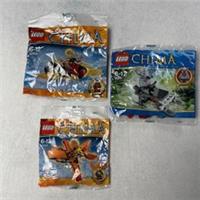 LEGO LEGENDS OF CHIMA: Frax Phoenix Flyer 30264, Winzar 30251, Worriz 30265 New!