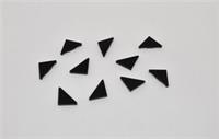 LEGO Tile 2x2 Triangular 35787 66142 BLACK star Wars City X10 NEW (L3)
