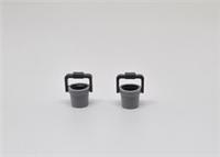 LEGO Small Bucket with Handle Minifigure Accessory 95343 1x1x1 LB GREY NEW (C4)