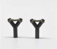 LEGO Slingshot Catapult - Minifigure Accessory Dark Brown X2 NEW (I1)