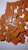 65 x LEGO 98283 Dark Nougat 1 x 2 with Masonry Profile Bricks