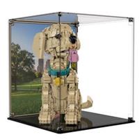 BRICK IN IT Display Case For LEGO Icons Golden Retriever Puppy 11384