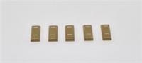 Lego Metalic Gold Ingot 1X2 Gold Bar for PIRATE TREASURE 99563 NEW (D11)