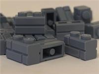 LEGO 100 x 1x2 Dark Bluish Grey Masonry Brick (98283) NEW & FREE UK🇬🇧POSTAGE