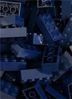 LEGO Bricks 100 x 2x4 (3001) Dark Blue/Earth Blue